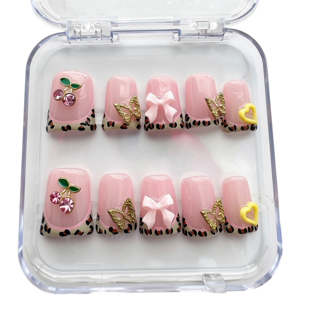 She’s Pink 211 Cosmetics handmade reasonable press on nails 