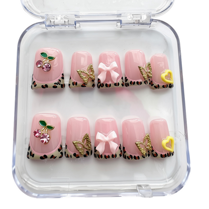 She’s Pink 211 Cosmetics handmade reasonable press on nails 